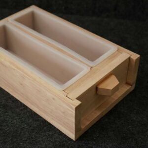 2 Silicones in one wooden box, 1.2kg silicone mold (Dispatch time 4 to 7 days)
