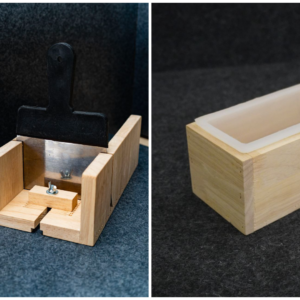 1.2kg Silicone Mold with Wooden Box + Wooden Soap Cutter (Dispatch time 4 to 7 days)